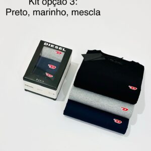 Kit 3 Camisetas Diesel Básicas