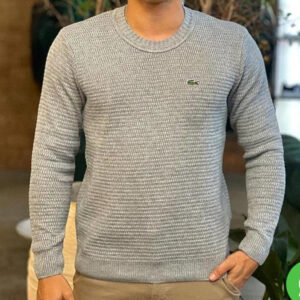 Suéter Masculino Lacoste - Cinza