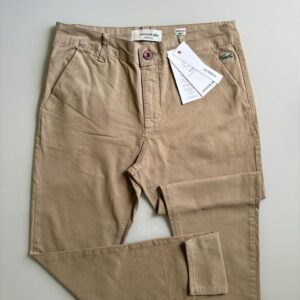 Calça Lacoste de Sarja Stretch Slim Fit - Caqui
